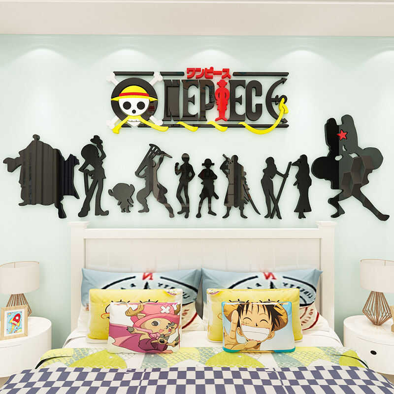 [Mandao] Animation sticker 3d acrylic wall sticker home bedroom bedside wall decoration