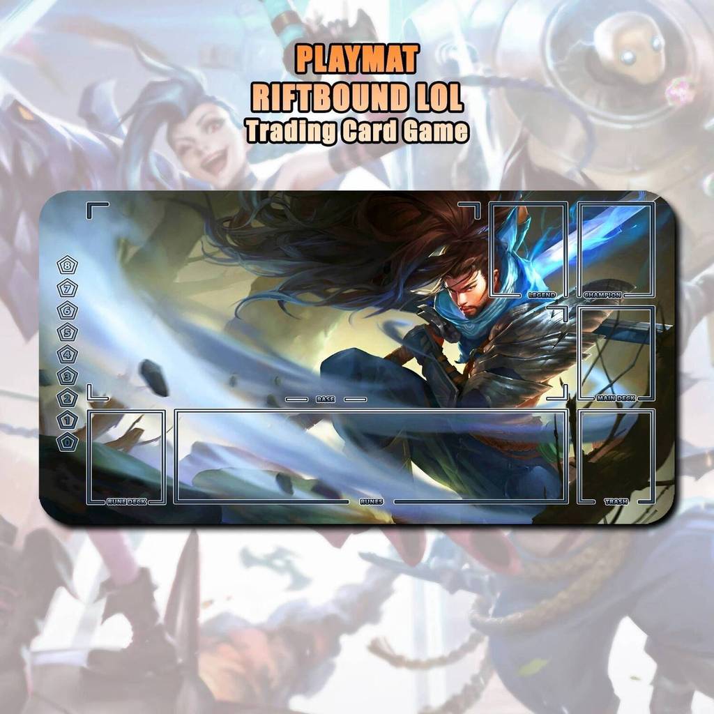 แผ่นรองเล่น Yasuo Riftbound LOL TCG