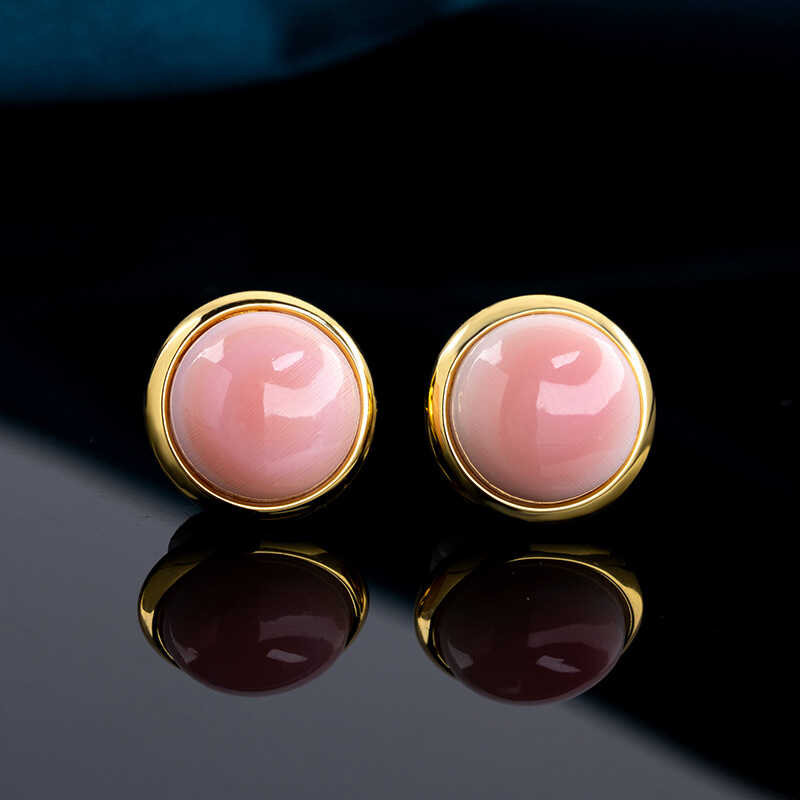 ต่างหูไข่จากลักยิตสีขาว, Lapiz Lazuli และ Malachite ธรรมชาติคุณภาพดี