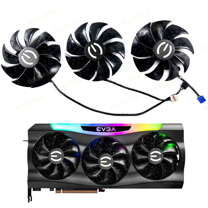 EVGA EVGA RTX3070 3070ti 3080ti 3090 FTW3 กราฟิกการ์ดพัดลมระบายความร้อน