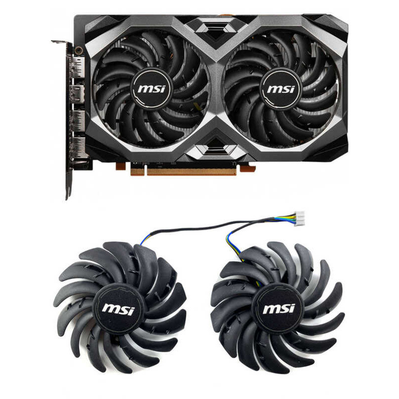 MSI/MSI RX6600XT MECH 2X กราฟิกการ์ดพัดลมระบายความร้อน PLD09210S12HH