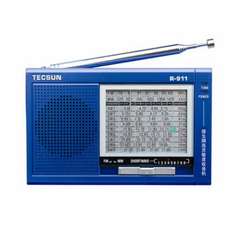กระเป๋าวิทยุ Tecsun/Tecsun R-911 ความไวสูงวิทยุ 11 Band