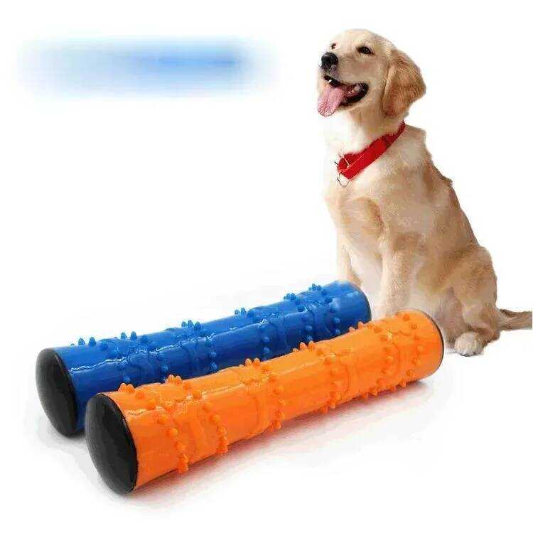 ทําลาย Squeaky ขนาดกลางขนาดใหญ่สุนัข Chew ของเล่นเกรดอาหาร Tug Of ทําความสะอาดฟันสัตว์เลี้ยง Molar S