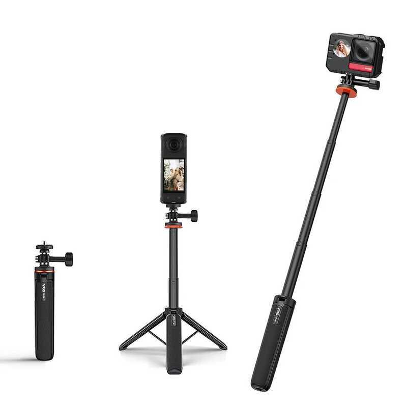 Selfie Stick ขาตั้งกล้องขยายแบบพับได้สําหรับ Instar 360 X5/GoPro 13/Action 5 Pro กล้อง 20In Pole Tra