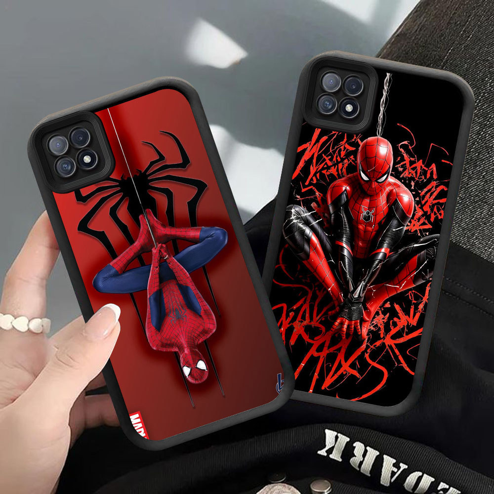 CK-76 Marvel Spider กันกระแทกสําหรับ OPPO A93 A16E A16K F17 Reno 4F Realme 14 14T C20A C11 C20 Pro