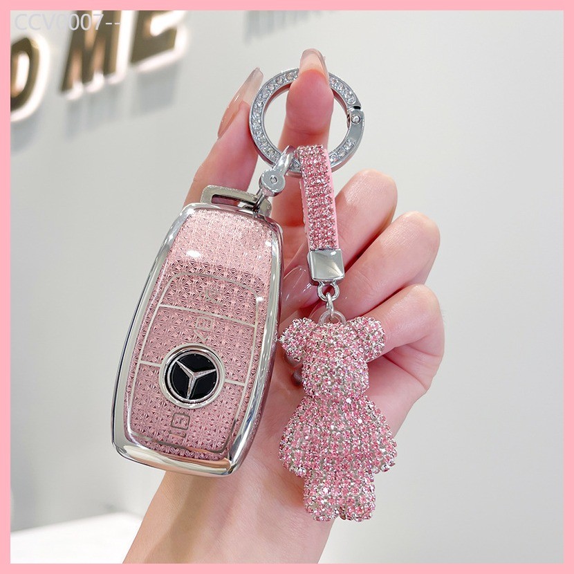 【2023-2025】 เหมาะสำหรับฝาครอบป้องกันกุญแจ e300l/c260l/glc/c200 หัวเข็มขัด glb/gle350e260 เปลือกกุญแ