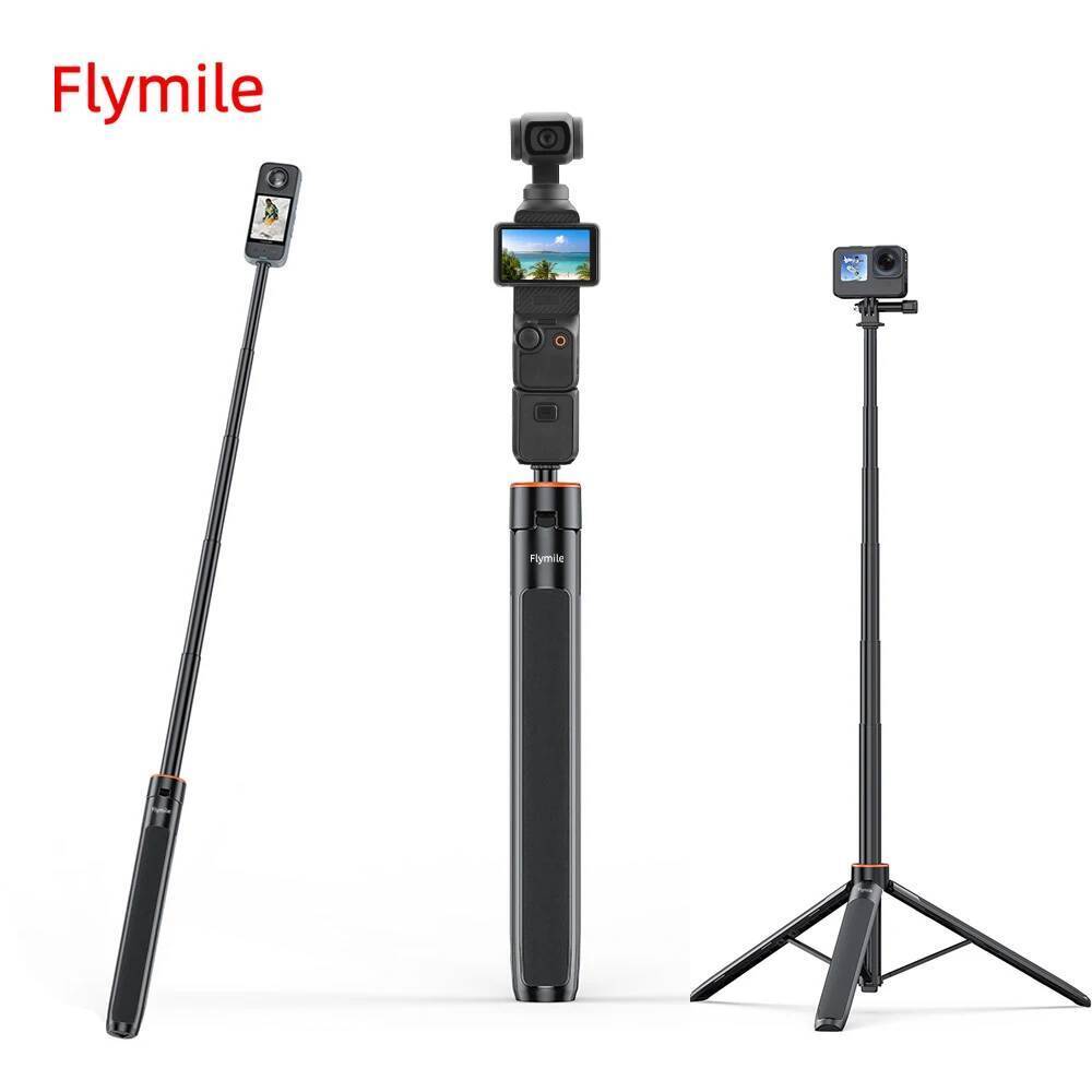 Selfie Stick ขาตั้งกล้องสําหรับ Instar360 X5/DJI Action 5 Pro/กระเป๋า 3/Gopro 13/DSlR กล้อง Extensio