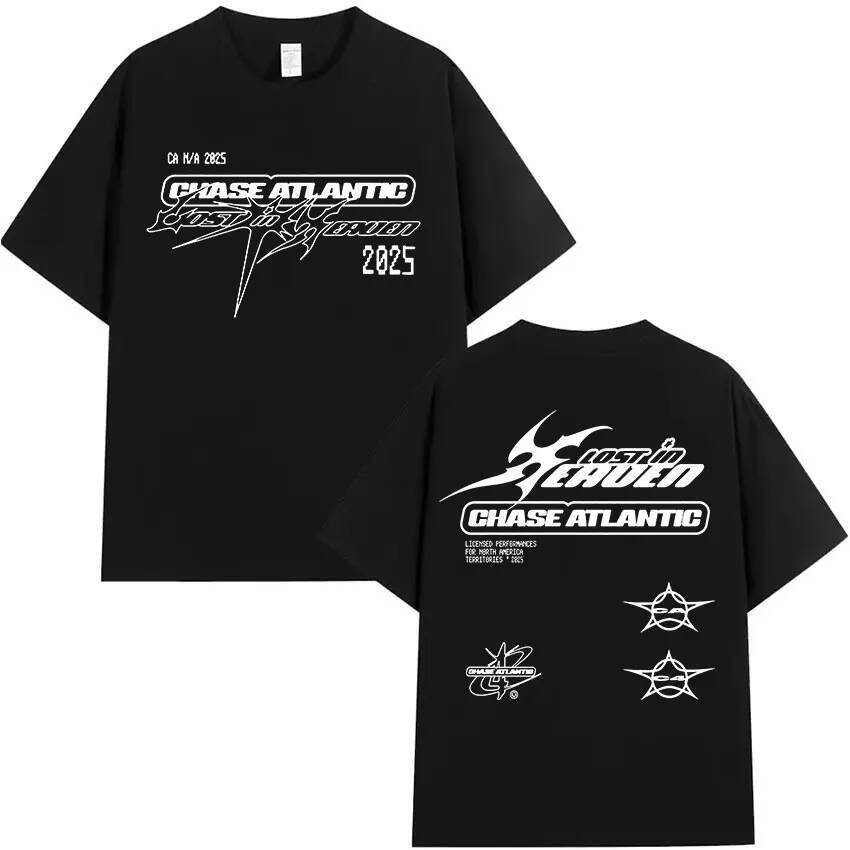 เสื้อยืดผู้ชาย Chase Atlantic Lost in Europe & UK Tour 2025 ผ้าฝ้าย 100%