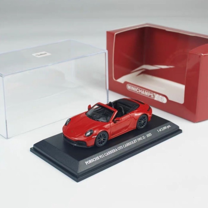 Mini Cut 1/64 Porsche 911 992.2 Carrera Convertible GTS Model