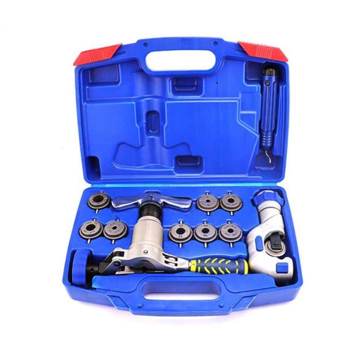 Flaring Tools Kit WK-519FT-L Eccenteic 45-Degree Cone Tubing Flaring Tool Set for Copper Pipe Flari