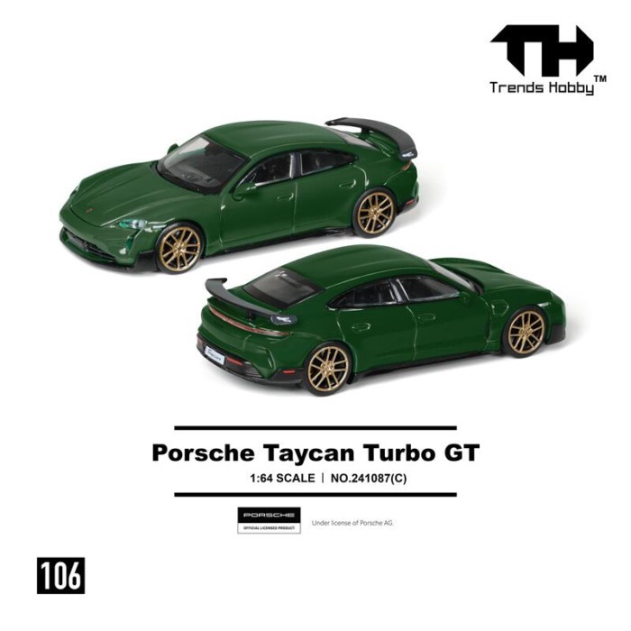 Trends Hobby 1: 64 Porsche Taycan Turbocharged GT Alloy Model Car