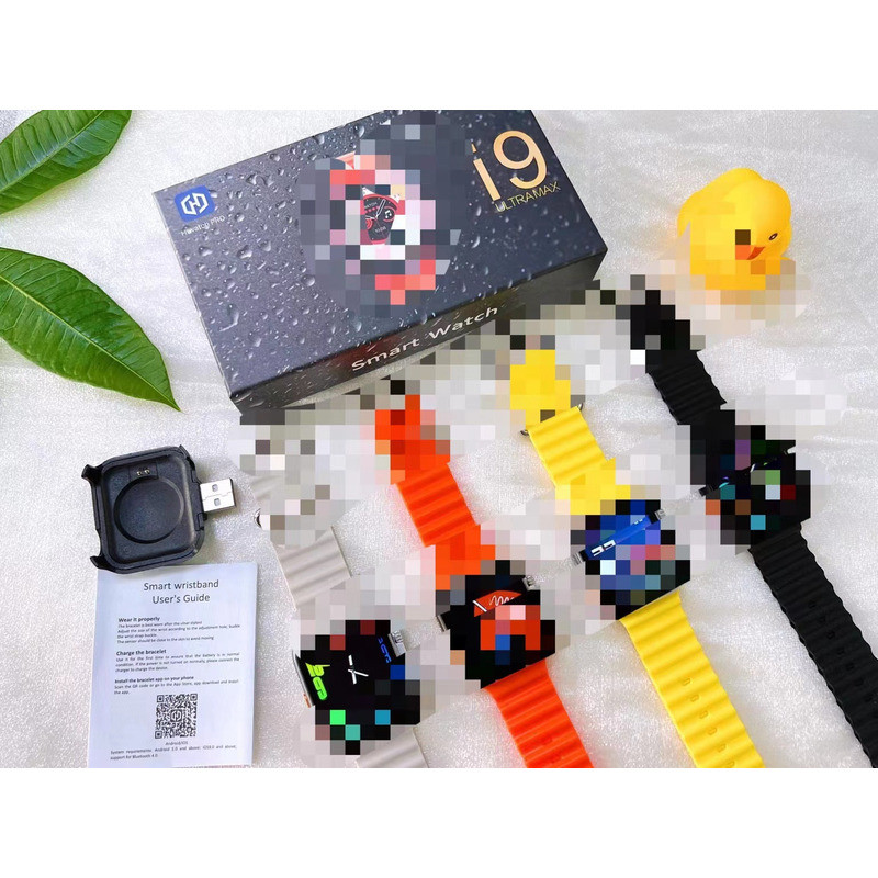 I9Ultra Max Smart Watch Multilingual Sports Pedometer Rest Rate Bluetooth Call สร้อยข้อมืออัจฉริยะ