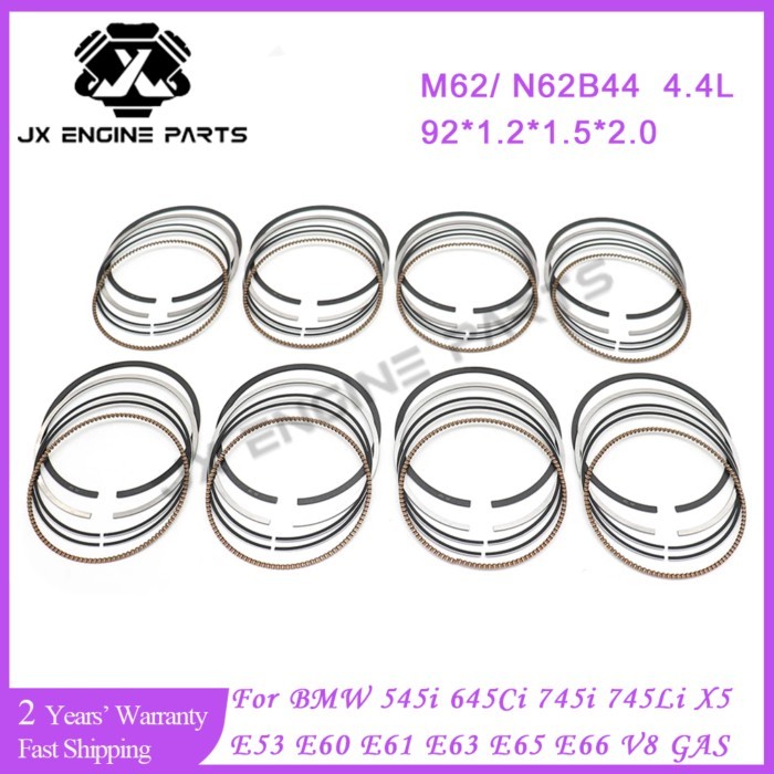 N62B44 M62B44 Engine Piston Ring Set For BMW 4.4 L 545i 645Ci 745i X5 4.4L E60 E61 E63 E64 E65 E66