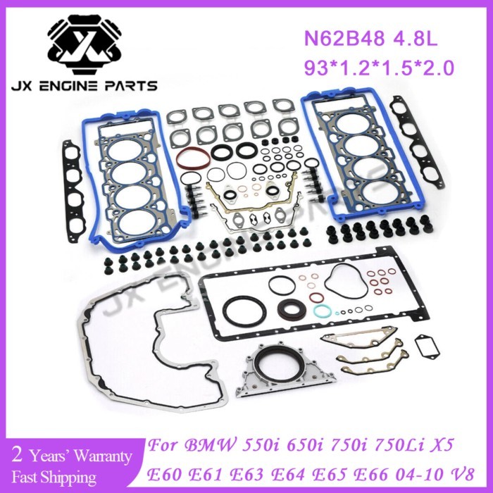 N62B48 Engine Rebuild Head Full Gasket Set For BMW 4.8 550i 650i 750i 750Li X5 E61 E63 E64 E65 E66