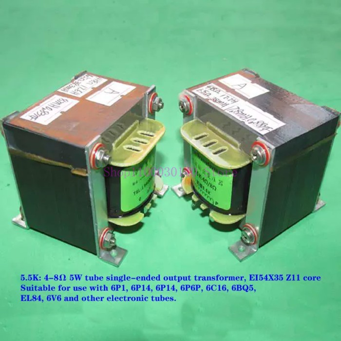 5W 5.5K: 4-8Ω single-ended amplifier output transformer, suitable for  6P1, 6P14, 6P14, 6P6P, 6C16,