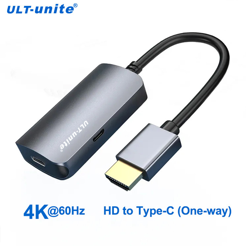 อะแดปเตอร์ HDMI เป็น USB C 4K60Hz HDMI ชายประเภท C หญิงสําหรับแว่นตา AR XREAL One, Air 2 Pro/VITURE 