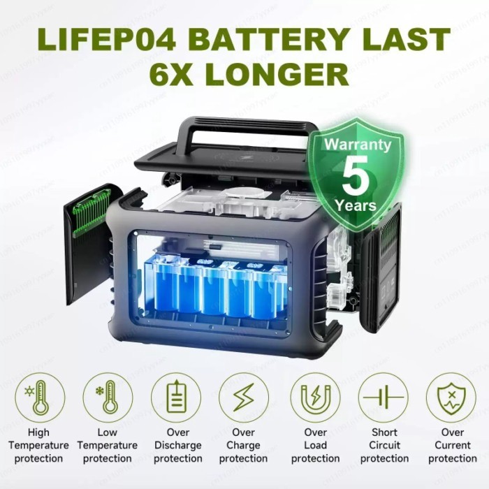 600W Portable Power Station  299Wh LiFePO Battery, Solar Generator for Outdoor & Camping