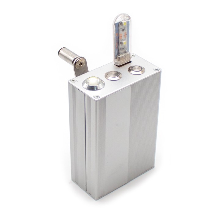 Portable DIY Hand-Cranked Generator Three-Phase Brushless Generator Full Aluminum Alloy Body 20F*3