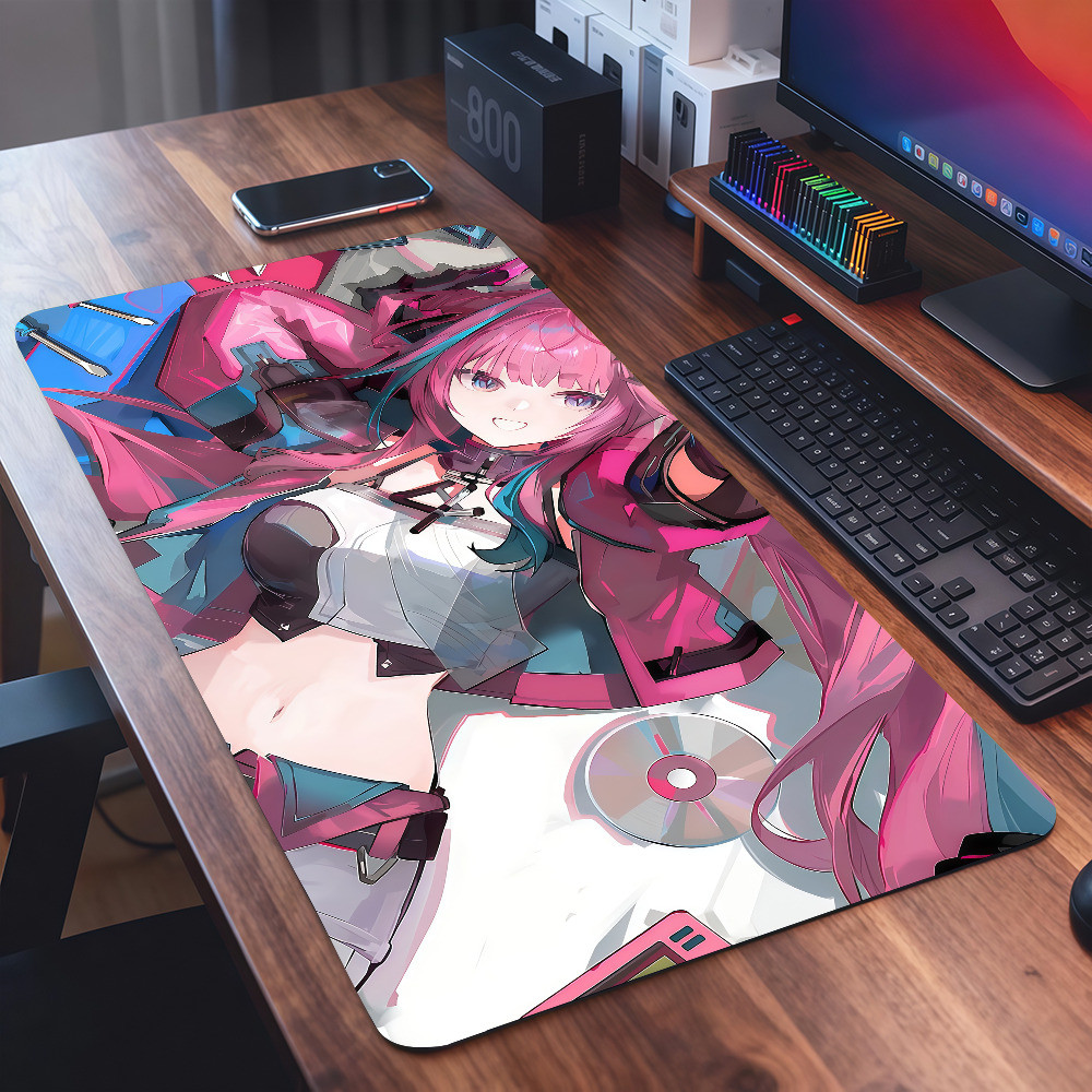 เกม Arknights Endfield Yvonne แผ่นรองเมาส์ Square Office Gaming โต๊ะกันน้ํายางกันลื่นตกแต่ง