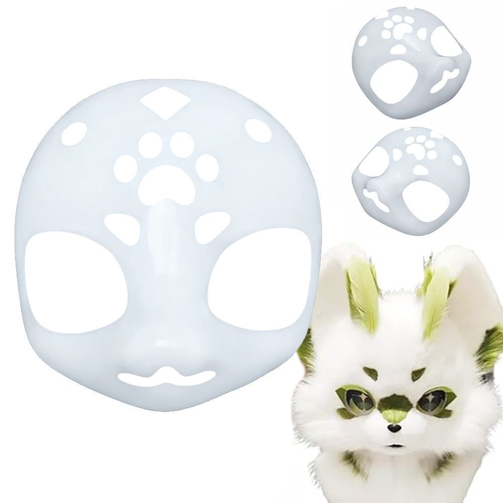 Kawaii 3D คอสเพลย์ Kigurumi ฐาน Beast Skull หน้ากาก DIY พลาสติก Fursuit หัวฐานสัตว์ Fursuit หน้ากากเ
