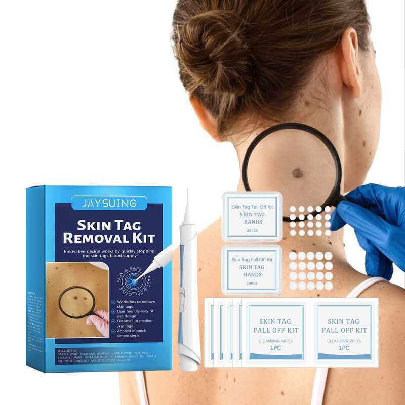 UING Double-Headed Wart Pen Set Smooth Skin Wart Black Mole Care ทําความสะอาด Body Care