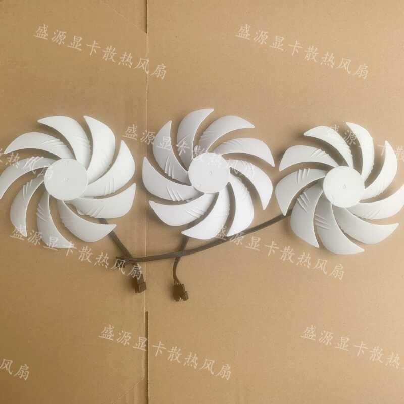 Gigabyte 4080 4090 RTX 4080super Snowhawk OC พัดลมระบายความร้อนการ์ดกราฟิกสีขาว