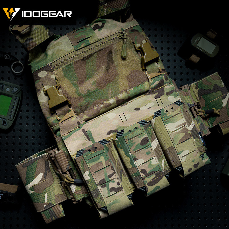 IDOGEAR ชุดเสื้อกั๊กและกระเป๋าไหล่แบบยุทธวิธี FCSK3.0 สไตล์ทหาร มัลติฟังก์ชัน ขนาด 556 Mag