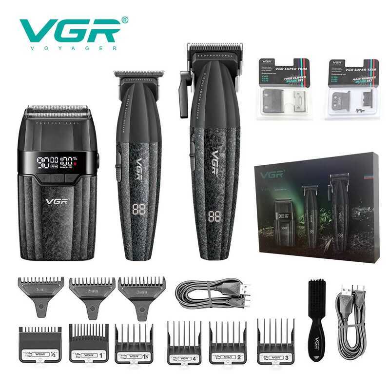 VGR Trimmers Professional pers 9000 RPM ต่อไฟฟ้าตัดผม hine ชาร์จผม Trimmer สําหรับชาย V-640