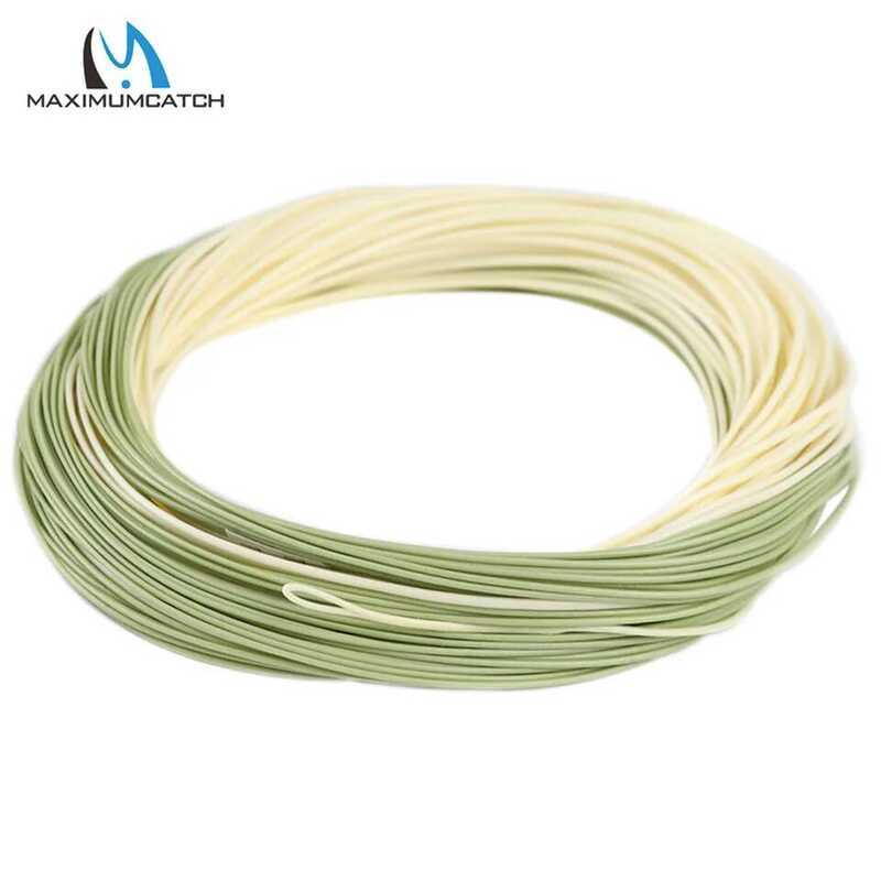 สายตกปลาแม็กซ์แคทช์ 90FT 4-6wt WF Trout LT Fly Line แบบลอยน้ำและมีน้ำหนักส่วนหน้าสำหรับตกปลาเทราต์