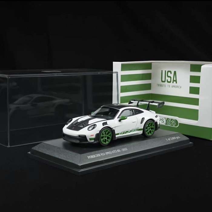 Mini Cut 1/64 Porsche 911 (992) GT3 RS โมเดลรถอัลลอย