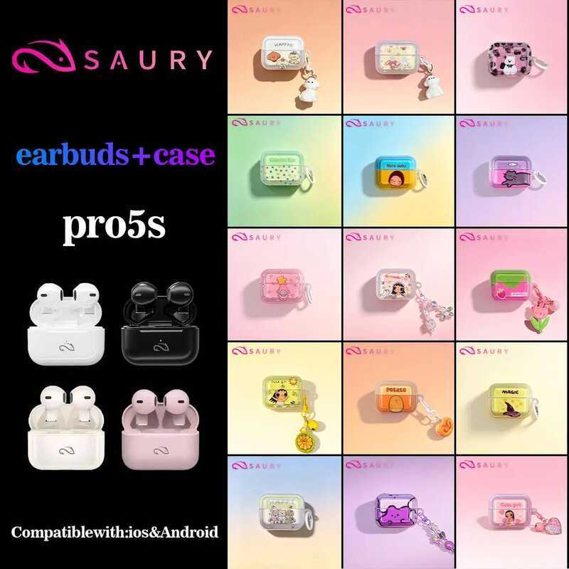 หูฟังบลูทูธ รุ่น Pro5s (หูฟัง+เคส) เชื่อมต่อ Iphone และ Andriod