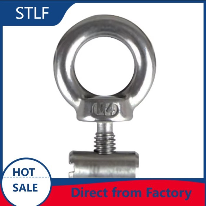 stlf M4 5pcs Stainless Steel Rail Track Ring Screw Nut RV Camper Awning Tent Multipurpose Stainless