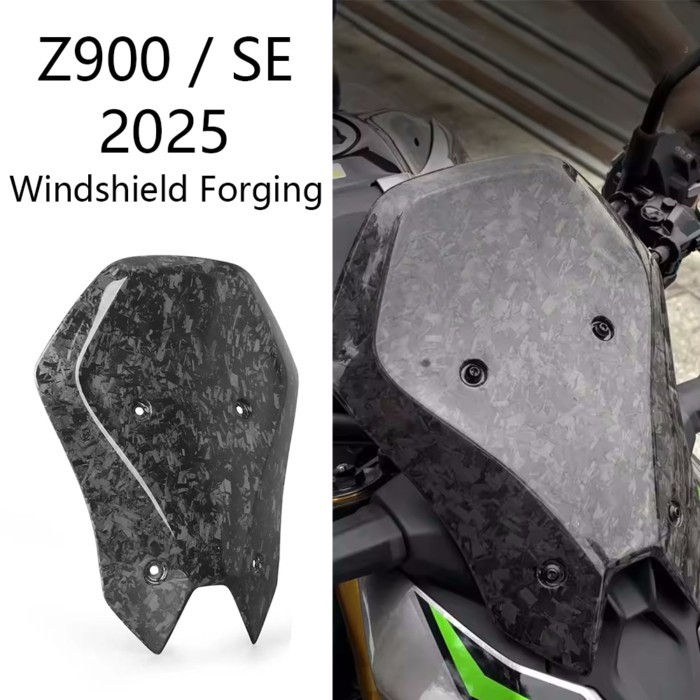 New Fit For KAWASAKI Z900 Z 900 SE 2025 Z900SE Z900 SE Motorcycle Forging Pattern Sports WindScreen