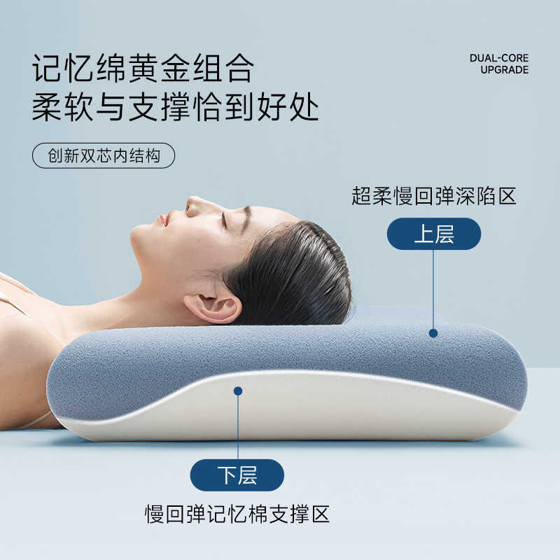 Yasuke Sleep ปกป้องกระดูกสันหลังส่วนคอโดยเฉพาะ Zero Pressure Memory Foam หมอนหมอน Core ปกป้องกระดูกส