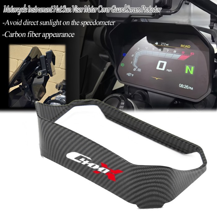 For BMW C400X C400GT C400 X C 400 X GT C 400X 400GT Motorcycle Carbon Look Instrument Hat Sun Visor