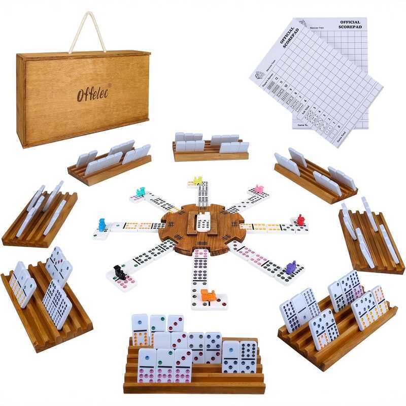 รถไฟเม็กซิกัน Dominoes Set 12 Dominoes Set เกมกระดาน Dominoes