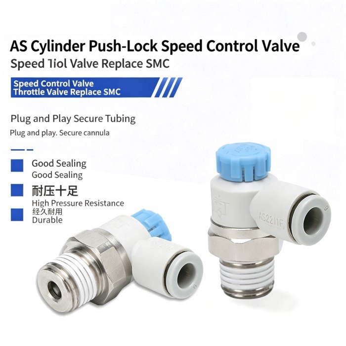 50pcs AS1201F/1211F-M3/M5-04/06A AS2201F/2211F-01/02-04/06/08/10SA Speed Controller Throttle Valve