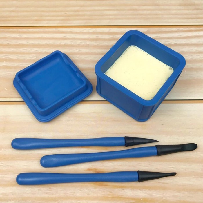 With PVA Woodworking Glue Storage Box, Woodworking Glue Applicator Kit - Precision Silicone Brush S