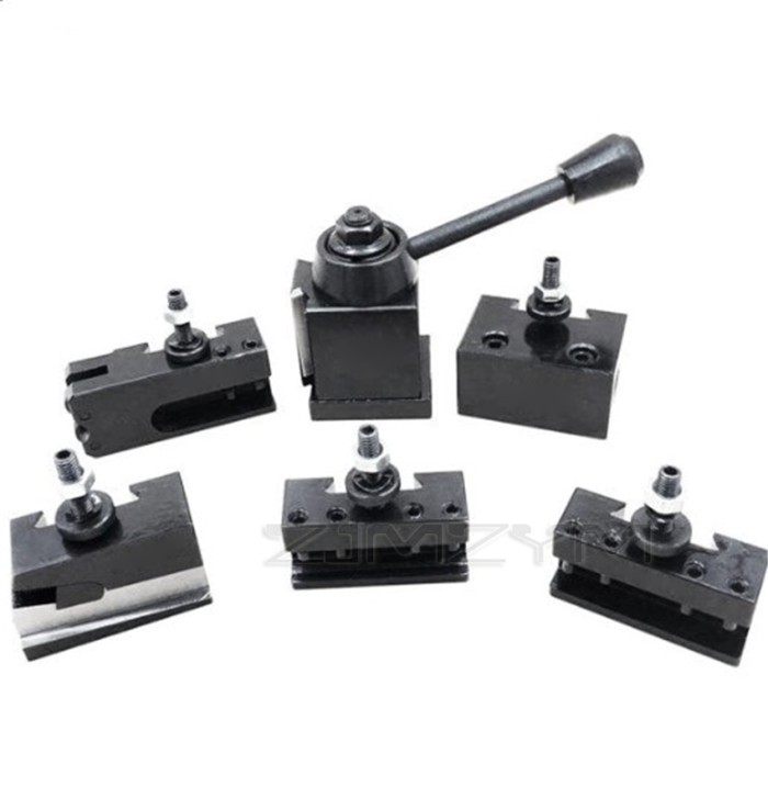 250-222  Wedge Type Quick Change Tool Kits,1pc 222 Tool Post Holder + 5pcs Tool Holder Parting Tool
