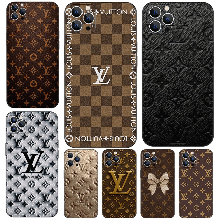 LV สําหรับiPhone 12 13 14 Mini Pro Max Plus TPUความเข้ากันได้นุ่มเคสโทรศัพท์เคสป้องกันY-อินเทรนด์LVก