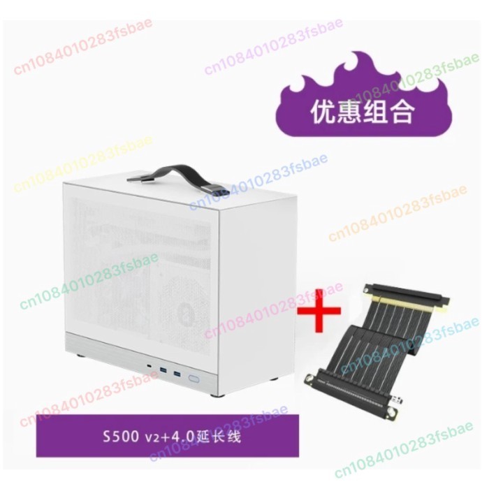 Empty Case, S500V2 Chassis Portable ITX Portable 280 Water Cooled TYPECmini Computer Main Case Desk
