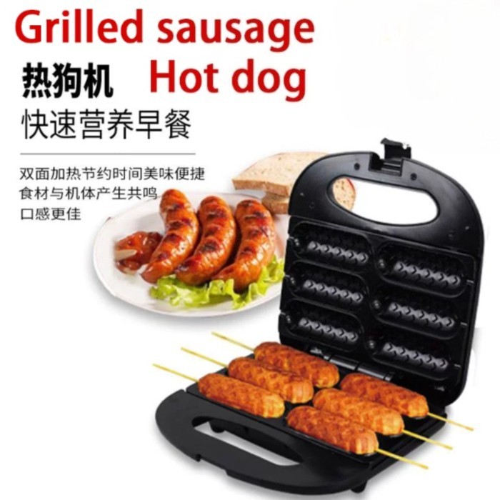 Commercial Hot Dog Roller Sausage Grilling Machine Electric Breakfast Sausage Maker Home Hot Dog Ro