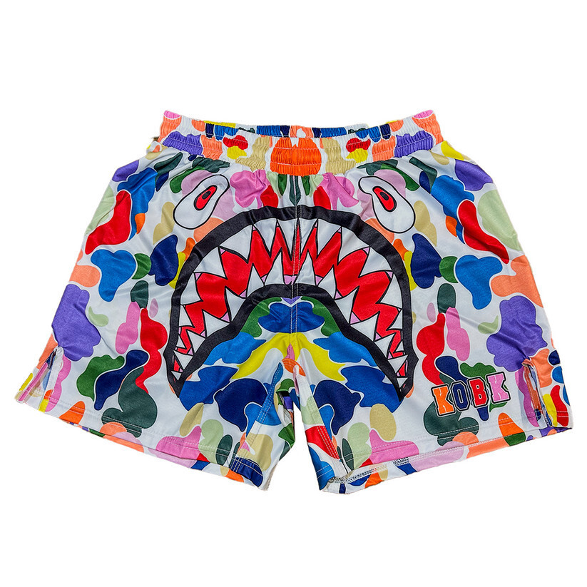 FRUITY PEBBLES FIGHTSTA SHORTS
 ถนน กางเกงขาสั้นลําลองสําหรับผู้ชาย