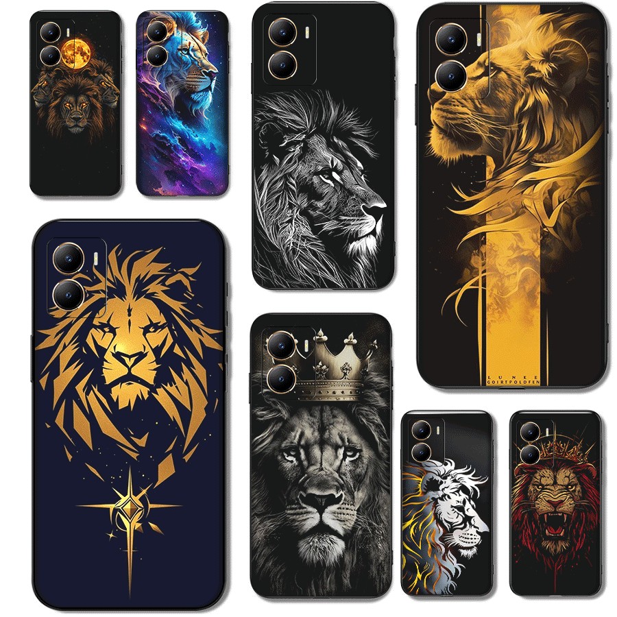 Cougar Herbal Prince Lion สําหรับ vivo Y18S Y18E T3 lite Y37M Z9 lite Y19S ความเข้ากันได้ TPU เคสโทร