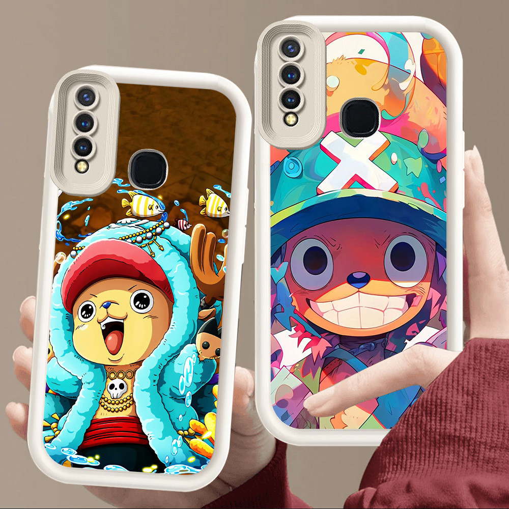 สําหรับ VIVO Y93 Y17 V9 Y15 Y19 Y12 Y91C Y30 Y95 Y30i Y50 Z1 Y91 Pro นุ่มสีขาว E86 One Piece Chopper