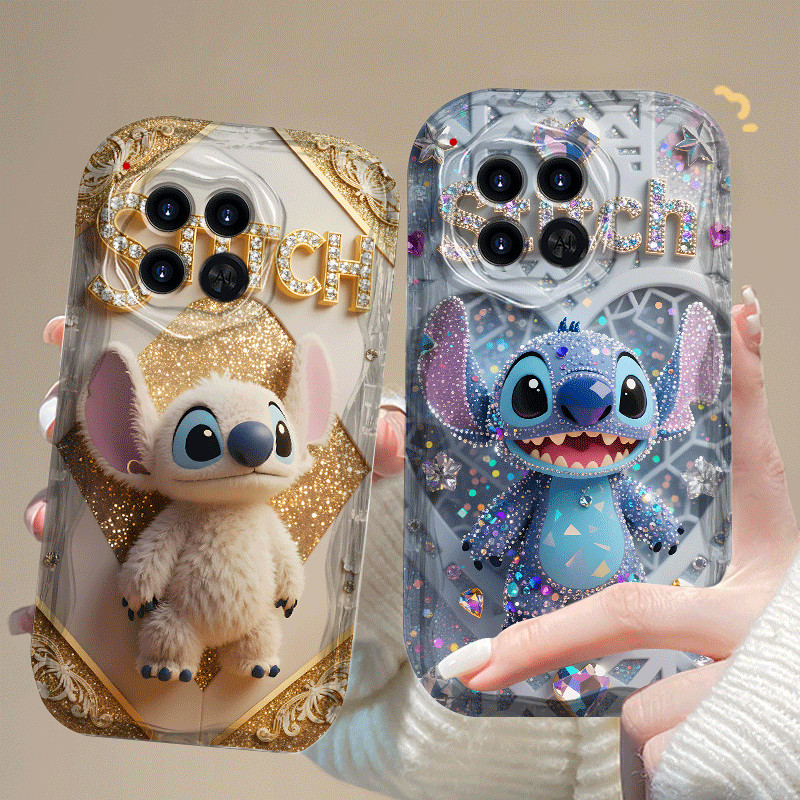 สําหรับ TECNO Camon 30 40 Prime Pro 5G 4G CL679 หรูหราแฟชั่นน่ารัก Stitch การ์ตูน 2D ซิลิโคนนุ่ม TPU