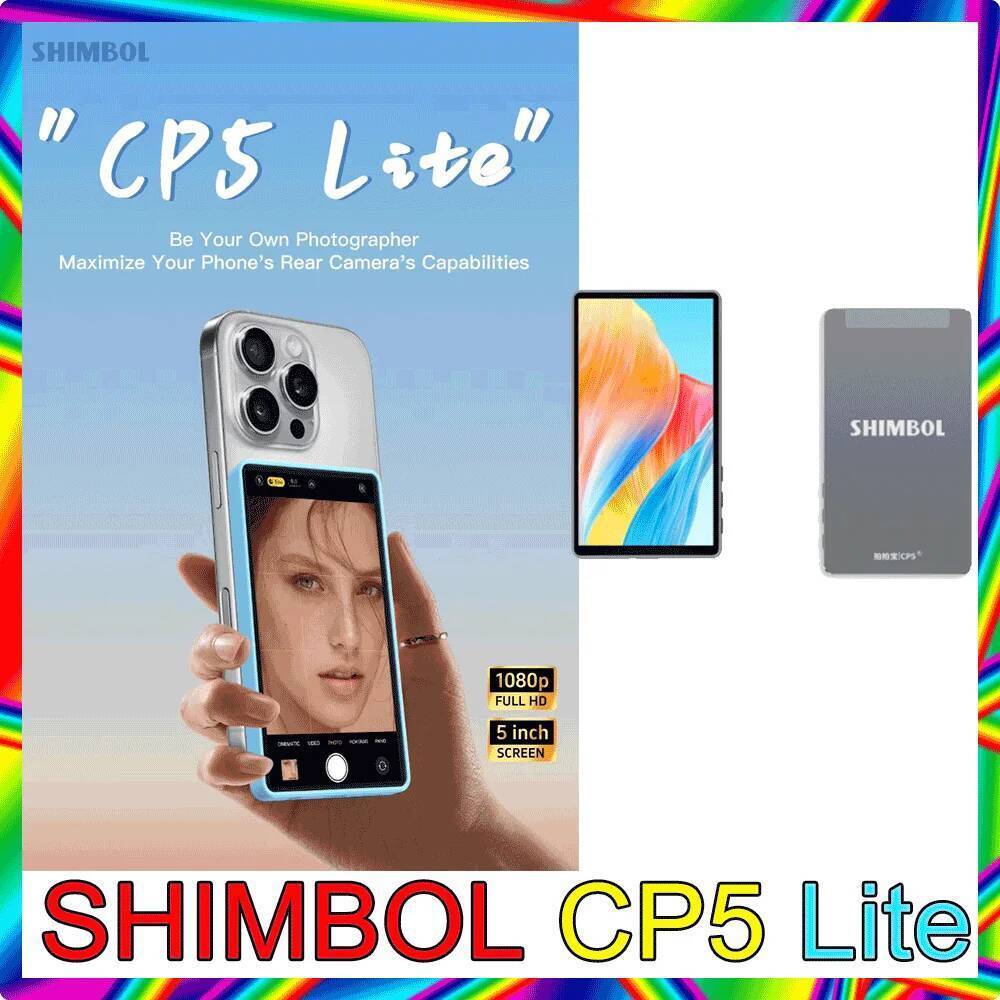 SHIMBOL CP5 Lite 5 กล้องด้านหลัง Selfie Monitor 1080 P FHD Vlog Selfie โทรศัพท์หน้าจอสําหรับ Live St