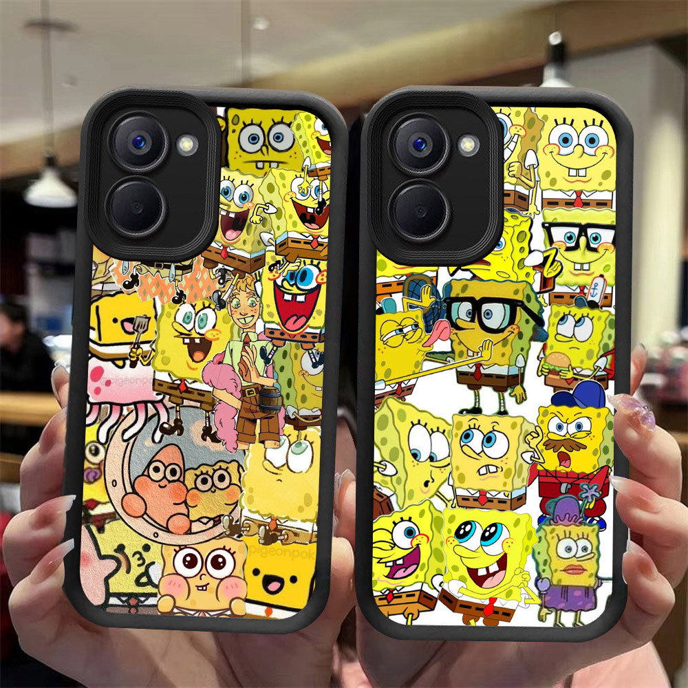 J-22 Spongebob ดำขาวชมพูเคสโทรศัพท์หรับ VIVO Y28S Y36 Y27S Y27 5G