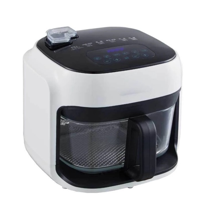 M 8L Air Oven Household Deep Frying Machine Large Capacity Visual Air Fryer Smart Churrasqueira