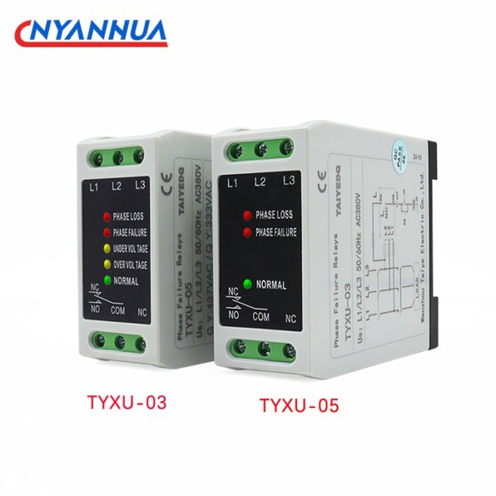 Din Rail 380VAC Phase sequence Relay Phase Loss Protection Garage And Elevator Accessories Undervol